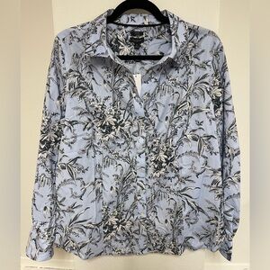 Talbots Size 14 Women’s Button Down Blouse